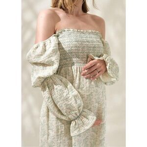 Nothing Fits But Yuki Dress Green Floral